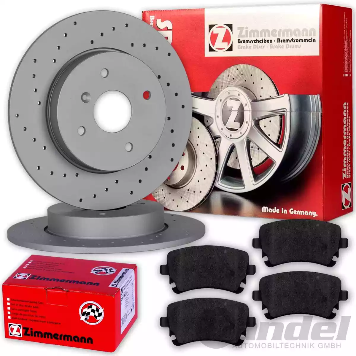 Гальмівні диски та колодки Zimmermann для SKODA OCTAVIA III Combi