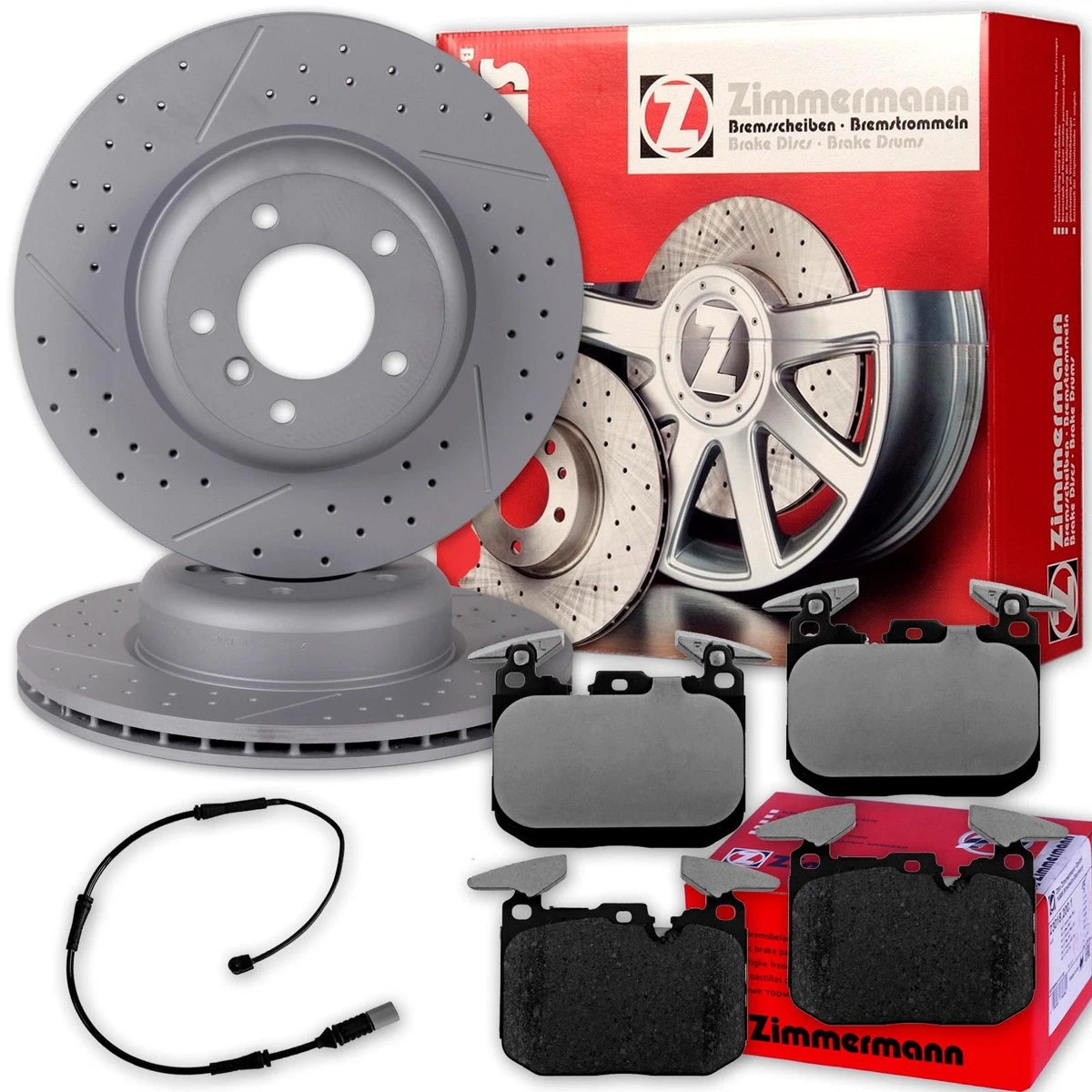 Гальмівні колодки та диски Zimmermann для Audi A6 Avant (4B5, C5)